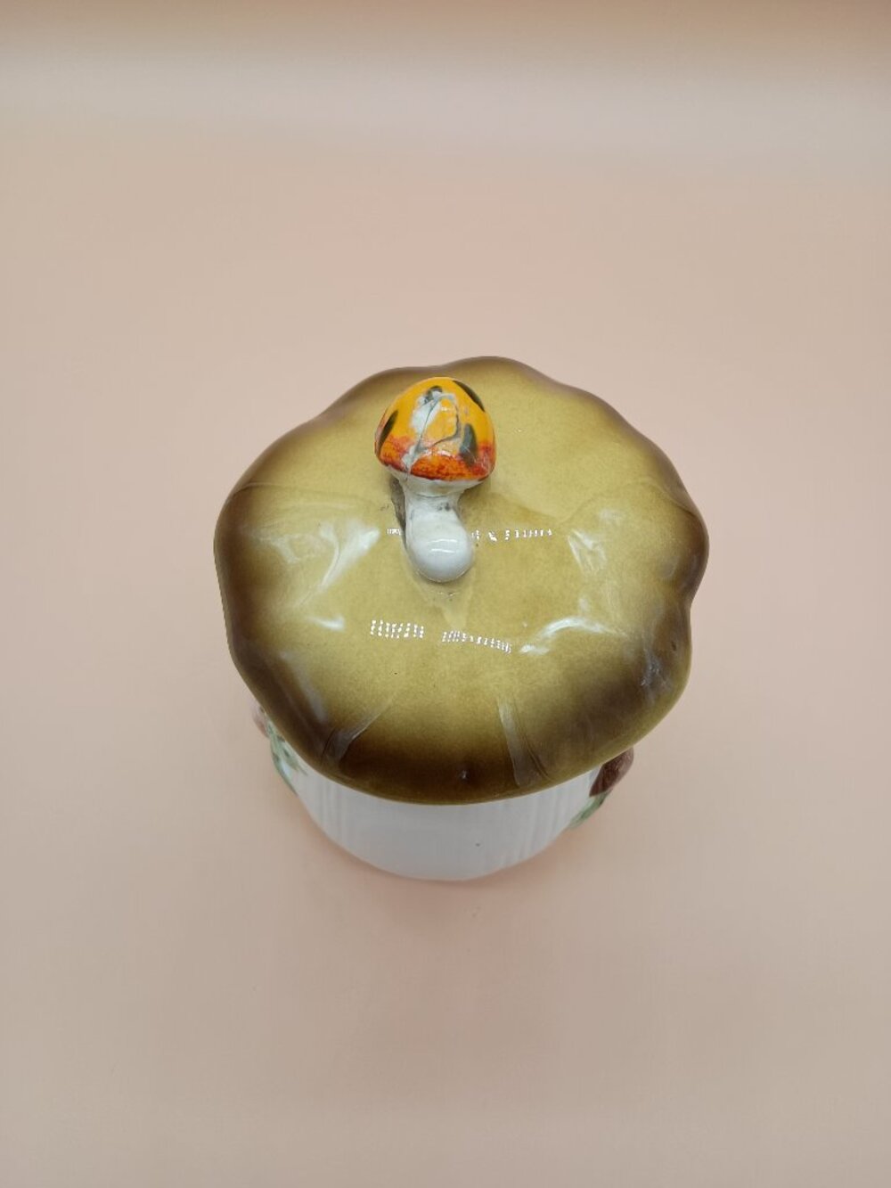 Merry Mushroom Canister Vintage 1978 Sears 6" Tall Japan Cottaegcore READ - Picture 2 of 6